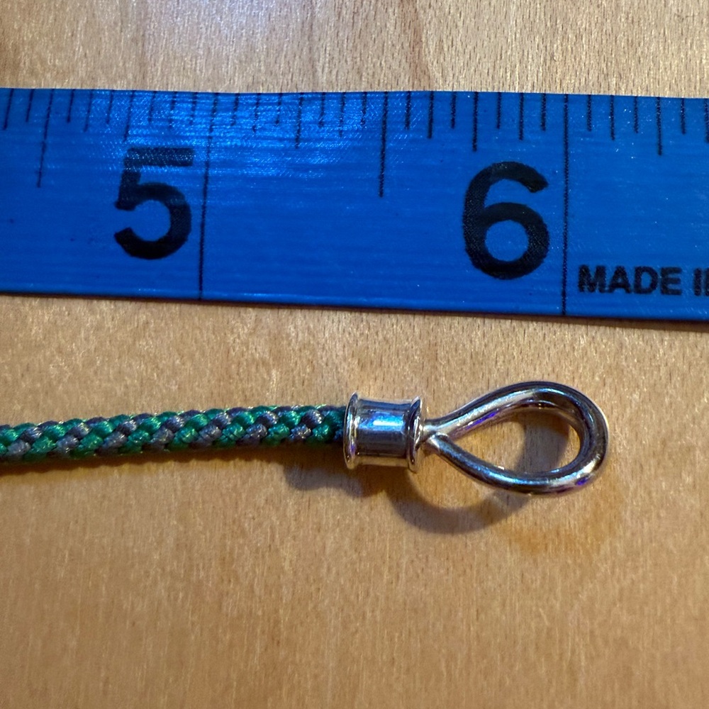 Marla Aaron, String Project 6” Greenbean Bracelet w/Silver Original Loops - Picture 4 of 8